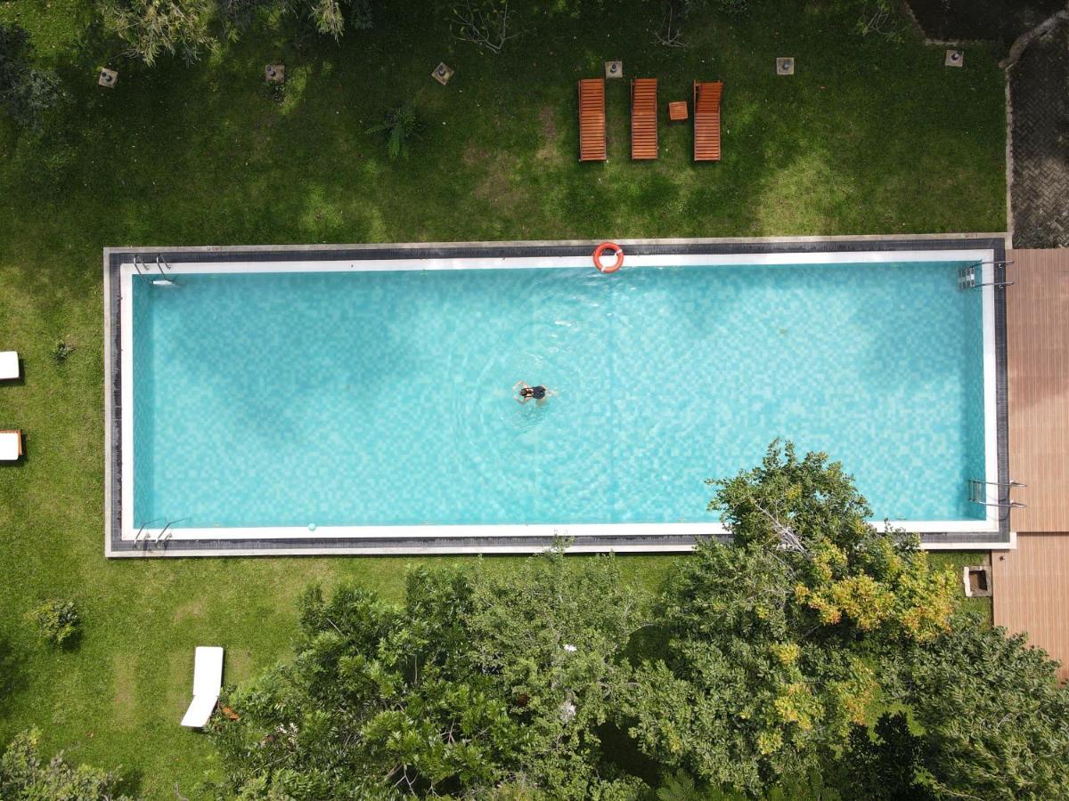 Nivadoo Resort Сигирия Екстериор снимка Aerial view of a swimming pool